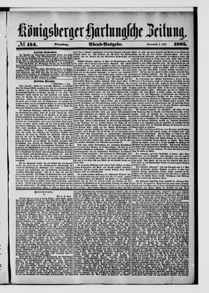 Königsberger Hartungsche Zeitung on Jul 4, 1885