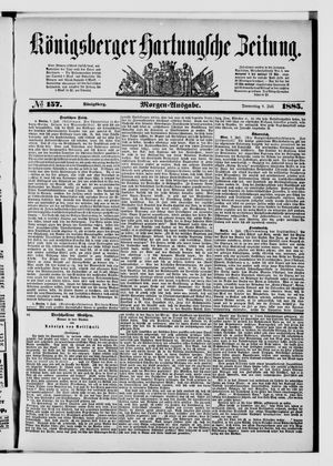Königsberger Hartungsche Zeitung vom 09.07.1885