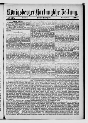 Königsberger Hartungsche Zeitung vom 09.07.1885