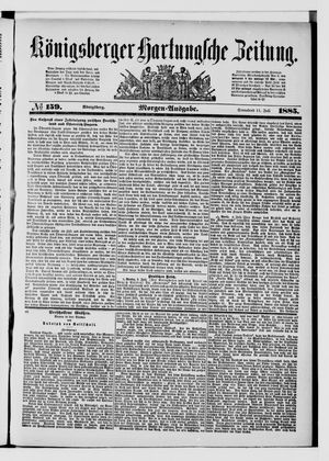 Königsberger Hartungsche Zeitung vom 11.07.1885
