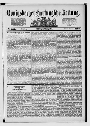 Königsberger Hartungsche Zeitung on Jul 15, 1885