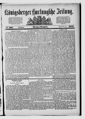 Königsberger Hartungsche Zeitung on Jul 22, 1885