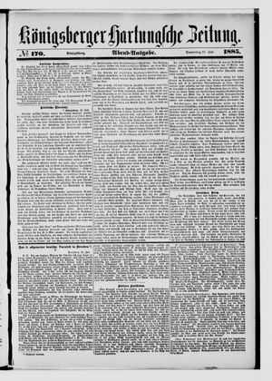 Königsberger Hartungsche Zeitung vom 23.07.1885