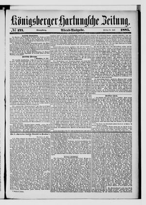 Königsberger Hartungsche Zeitung vom 24.07.1885