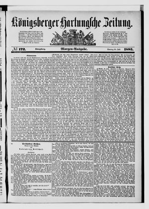 Königsberger Hartungsche Zeitung vom 26.07.1885