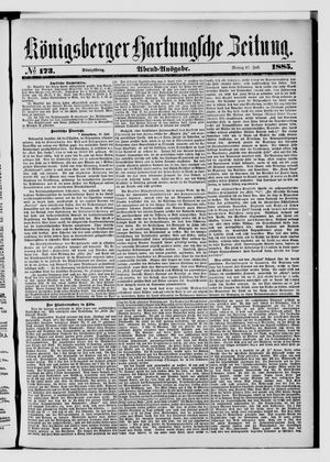 Königsberger Hartungsche Zeitung vom 27.07.1885