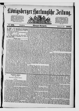 Königsberger Hartungsche Zeitung on Jul 28, 1885