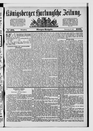 Königsberger Hartungsche Zeitung on Jul 30, 1885