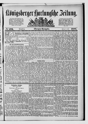 Königsberger Hartungsche Zeitung vom 31.07.1885