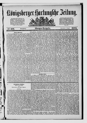 Königsberger Hartungsche Zeitung vom 01.08.1885