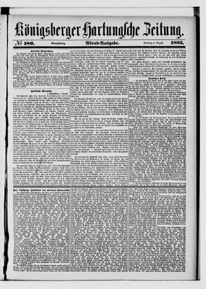 Königsberger Hartungsche Zeitung on Aug 4, 1885