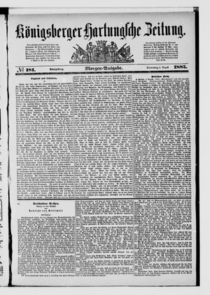 Königsberger Hartungsche Zeitung vom 06.08.1885