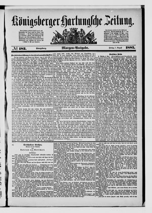 Königsberger Hartungsche Zeitung vom 07.08.1885