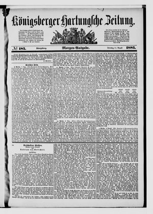 Königsberger Hartungsche Zeitung vom 11.08.1885