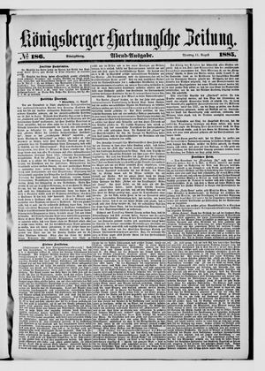 Königsberger Hartungsche Zeitung vom 11.08.1885