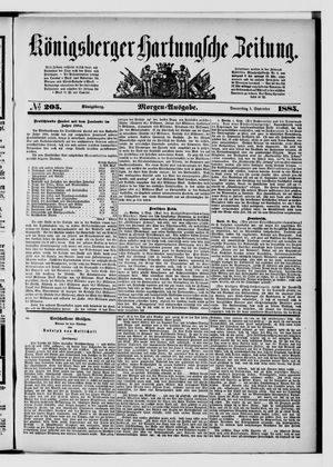 Königsberger Hartungsche Zeitung vom 03.09.1885