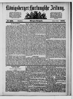 Königsberger Hartungsche Zeitung vom 02.10.1885