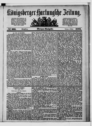 Königsberger Hartungsche Zeitung vom 04.10.1885