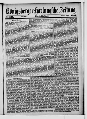 Königsberger Hartungsche Zeitung vom 09.10.1885