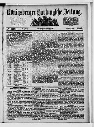 Königsberger Hartungsche Zeitung vom 23.10.1885