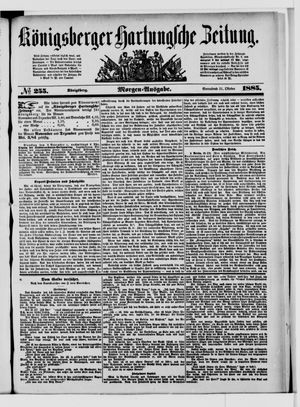 Königsberger Hartungsche Zeitung vom 31.10.1885
