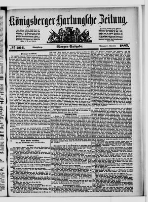 Königsberger Hartungsche Zeitung vom 11.11.1885