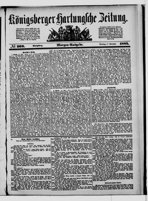 Königsberger Hartungsche Zeitung vom 17.11.1885