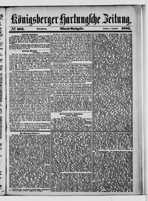Königsberger Hartungsche Zeitung vom 04.12.1885