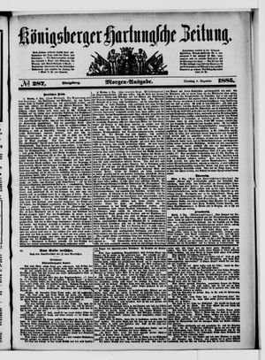 Königsberger Hartungsche Zeitung vom 08.12.1885