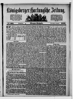 Königsberger Hartungsche Zeitung vom 24.12.1885
