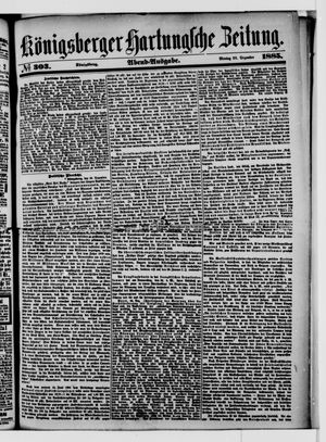 Königsberger Hartungsche Zeitung vom 28.12.1885