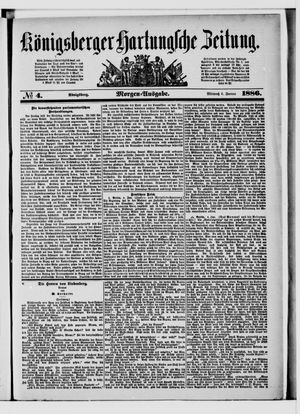 Königsberger Hartungsche Zeitung on Jan 6, 1886