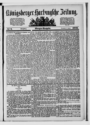 Königsberger Hartungsche Zeitung on Jan 9, 1886