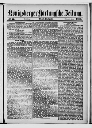 Königsberger Hartungsche Zeitung on Jan 13, 1886