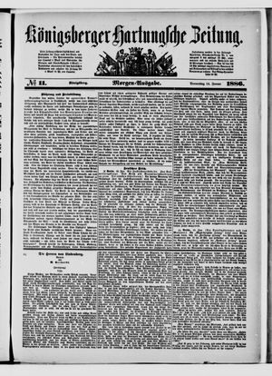 Königsberger Hartungsche Zeitung vom 14.01.1886