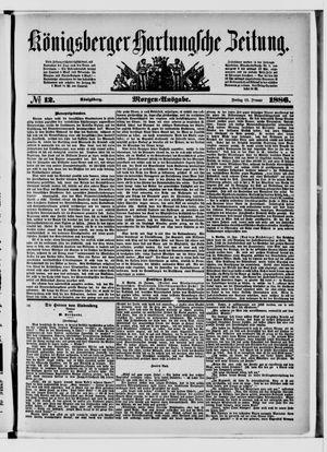 Königsberger Hartungsche Zeitung vom 15.01.1886