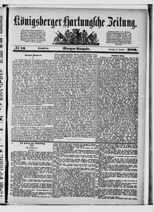 Königsberger Hartungsche Zeitung vom 17.01.1886
