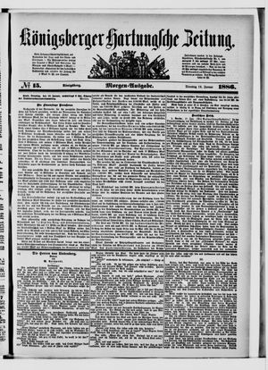 Königsberger Hartungsche Zeitung on Jan 19, 1886