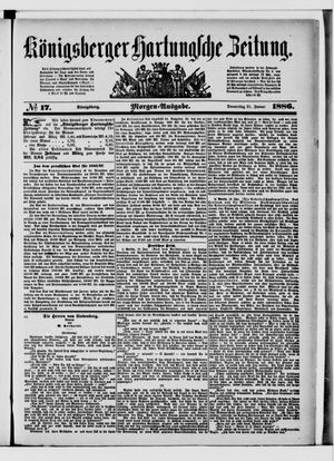 Königsberger Hartungsche Zeitung vom 21.01.1886