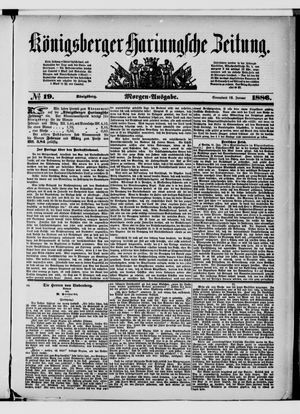 Königsberger Hartungsche Zeitung vom 23.01.1886