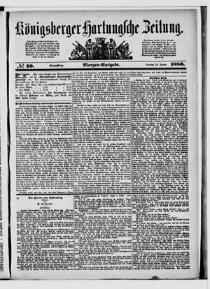 Königsberger Hartungsche Zeitung on Jan 24, 1886