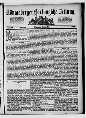 Königsberger Hartungsche Zeitung vom 29.01.1886
