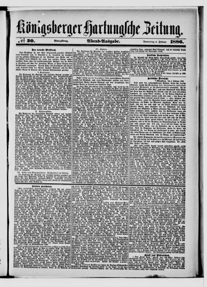 Königsberger Hartungsche Zeitung vom 04.02.1886