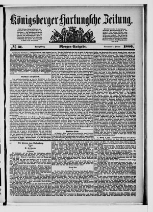 Königsberger Hartungsche Zeitung on Feb 6, 1886