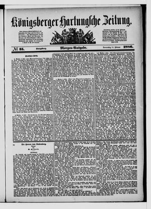 Königsberger Hartungsche Zeitung vom 11.02.1886