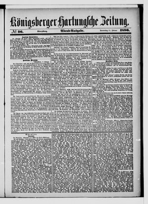 Königsberger Hartungsche Zeitung vom 11.02.1886