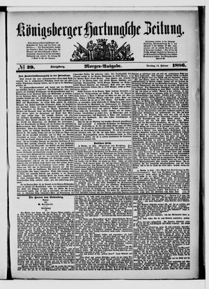 Königsberger Hartungsche Zeitung on Feb 16, 1886