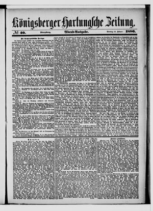 Königsberger Hartungsche Zeitung on Feb 16, 1886