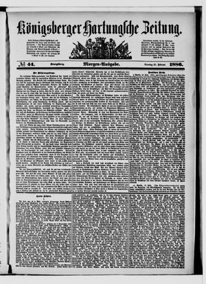Königsberger Hartungsche Zeitung vom 21.02.1886