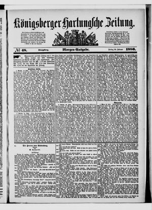 Königsberger Hartungsche Zeitung vom 26.02.1886